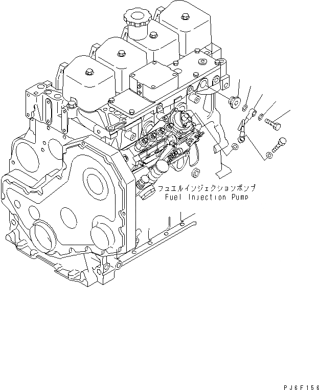 Схема запчастей Komatsu SAA4D102E-2F-4 - ТРУБКА (ФОРСИР.)(№9-) ДВИГАТЕЛЬ