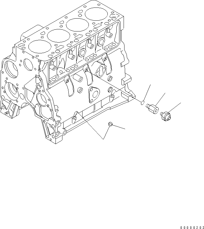 Схема запчастей Komatsu SAA4D102E-2F-4 - МАСЛ. PRESSURE ПЕРЕКЛЮЧАТЕЛЬ(№8-) ДВИГАТЕЛЬ