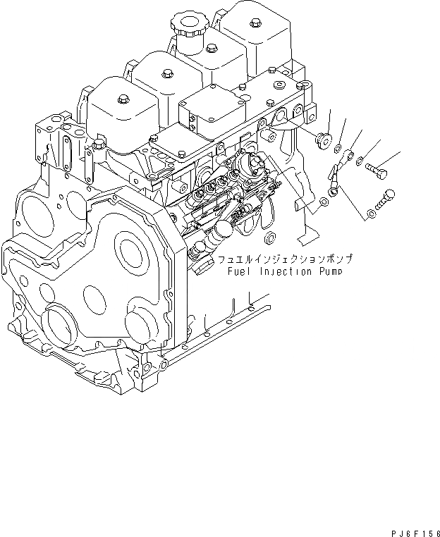 Схема запчастей Komatsu SAA4D102E-2F-4 - ТРУБКА (ФОРСИР.)(№9-) ДВИГАТЕЛЬ