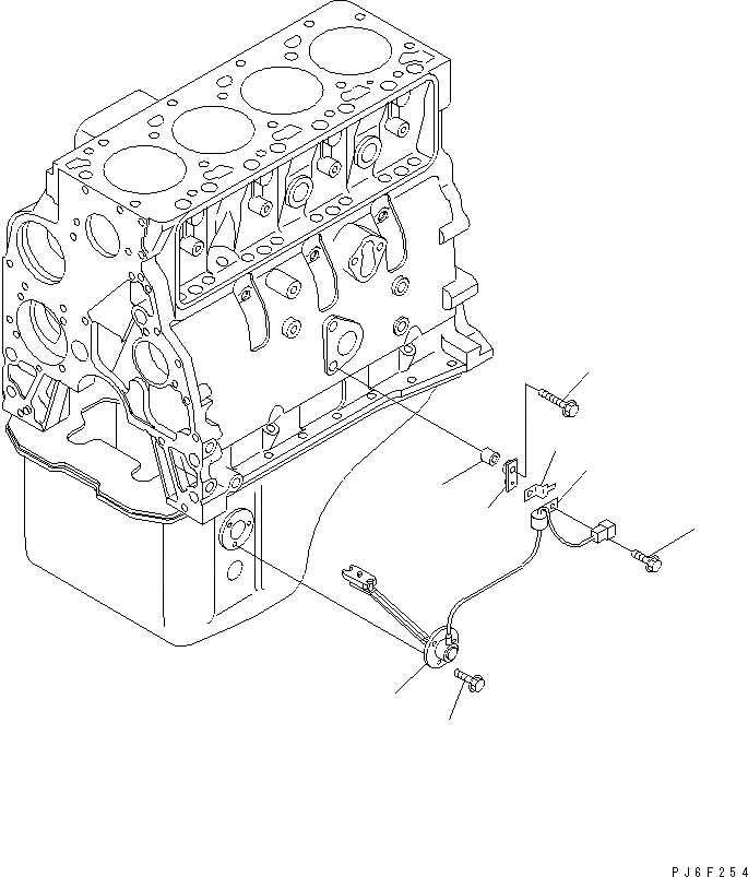 Схема запчастей Komatsu SAA4D102E-2E-B4 - ДАТЧИК УРОВНЯ ЖИДКОСТИ(№8-) ДВИГАТЕЛЬ