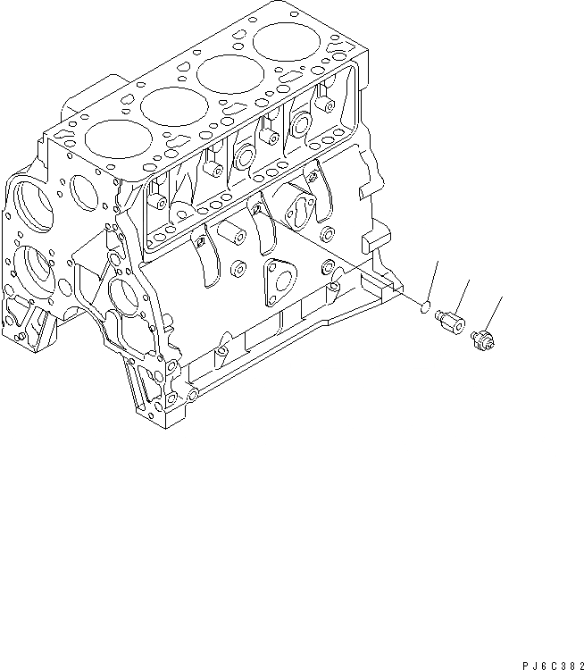 Схема запчастей Komatsu SAA4D102E-2G-4 - МАСЛ. PRESSURE ПЕРЕКЛЮЧАТЕЛЬ(№77-) ДВИГАТЕЛЬ