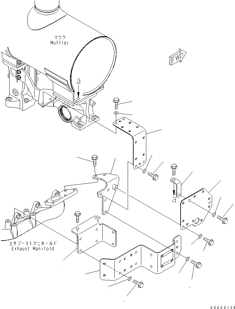 Схема запчастей Komatsu SAA4D107E-1B-W - ТЕРМОЗАЩИТА (HARD ВОДН. AREA ARRANGMENT СПЕЦ-Я.)(№899-) ДВИГАТЕЛЬ