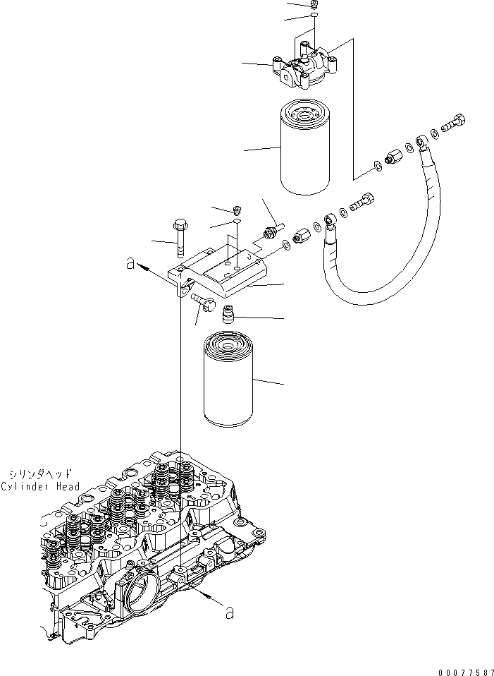 Схема запчастей Komatsu SAA4D107E-1B-W - ТОПЛИВН. ФИЛЬТР. LOCATION (EXTRA ПЛОХ. ТОПЛИВО СПЕЦ-Я.) (ВОДН. И DUST)(№9-) ДВИГАТЕЛЬ