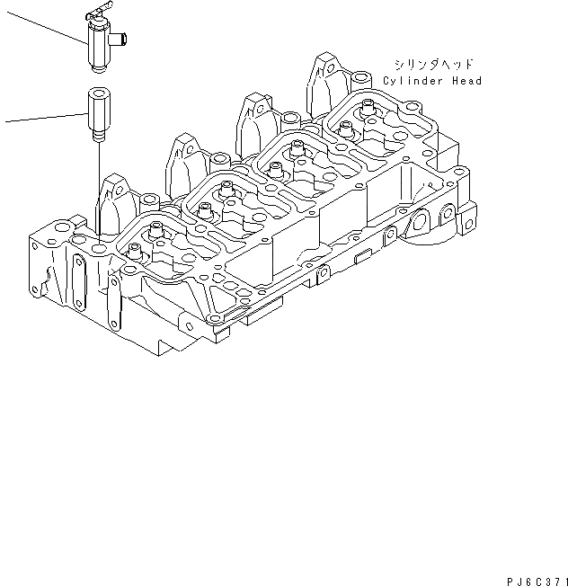Схема запчастей Komatsu SAA4D102E-2C-B5 - ОБОГРЕВАТЕЛЬ. КЛАПАН И АДАПТЕР(№7777-) ДВИГАТЕЛЬ