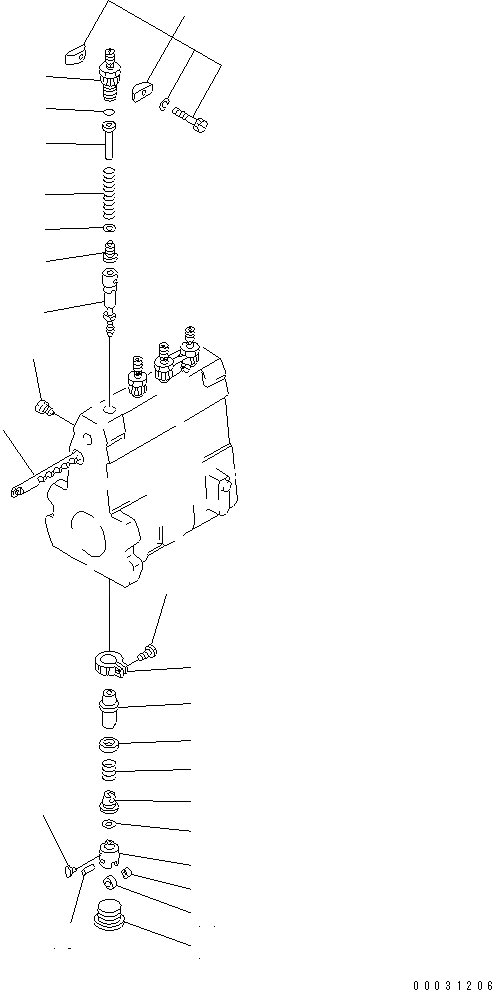 Схема запчастей Komatsu SAA4D95LE-3B-4A - ТОПЛ. НАСОС (НАСОС) (/) (ВНУТР. ЧАСТИ)(№7-) ДВИГАТЕЛЬ