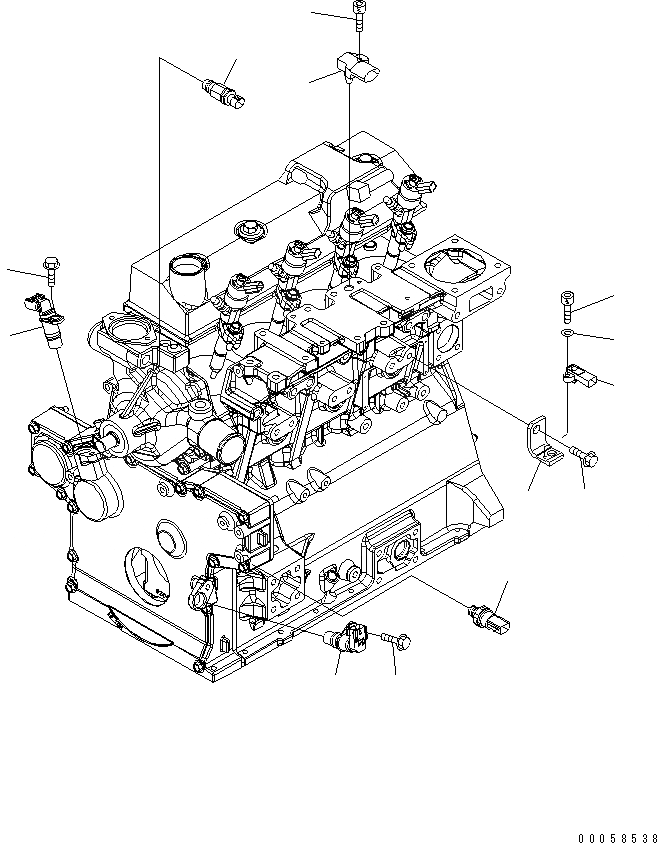 Схема запчастей Komatsu SAA4D95LE-5A - УПРАВЛ-Е ДВИГАТЕЛЕМ MODULE ДВИГАТЕЛЬ