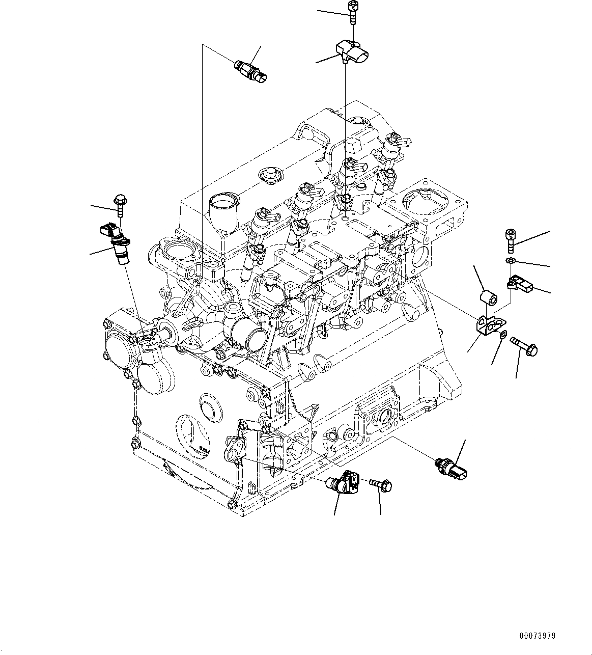 Схема запчастей Komatsu SAA4D95LE_5A - УПРАВЛ-Е ДВИГАТЕЛЕМ MODULE (№-) AA ДВИГАТЕЛЬ