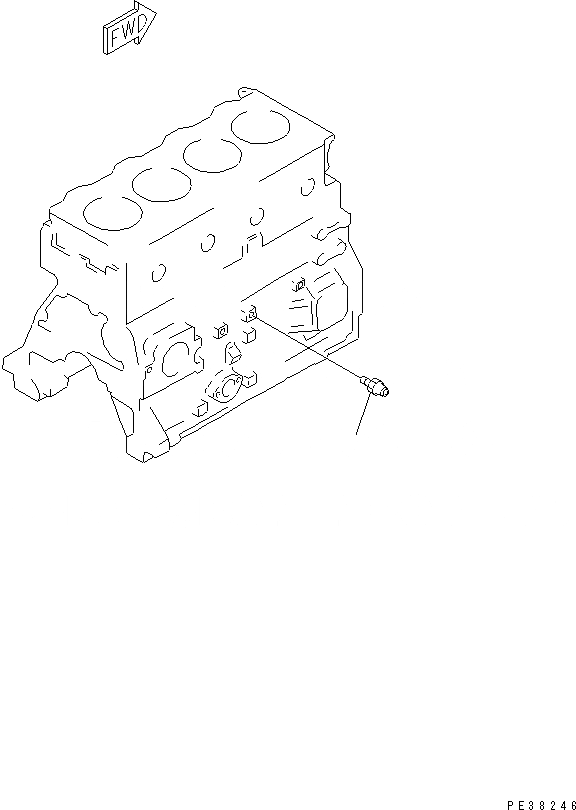 Схема запчастей Komatsu SAA4D95LE-3A-4W - МАСЛ. PRESSURE ПЕРЕКЛЮЧАТЕЛЬ(№-) ДВИГАТЕЛЬ