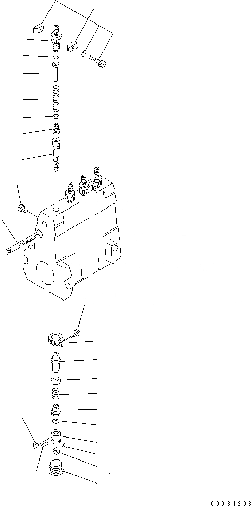 Схема запчастей Komatsu SAA4D95LE-3A-4W - ТОПЛ. НАСОС (НАСОС) (/) (ВНУТР. ЧАСТИ) ДВИГАТЕЛЬ