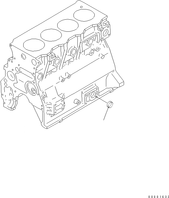 Схема запчастей Komatsu SAA4D95LE-3A-4M - BLIND ЗАГЛУШКА (МАСЛОНАЛИВНОЙ ПАТРУБОК ВЕРХН. СПЕЦ-Я.) ДВИГАТЕЛЬ