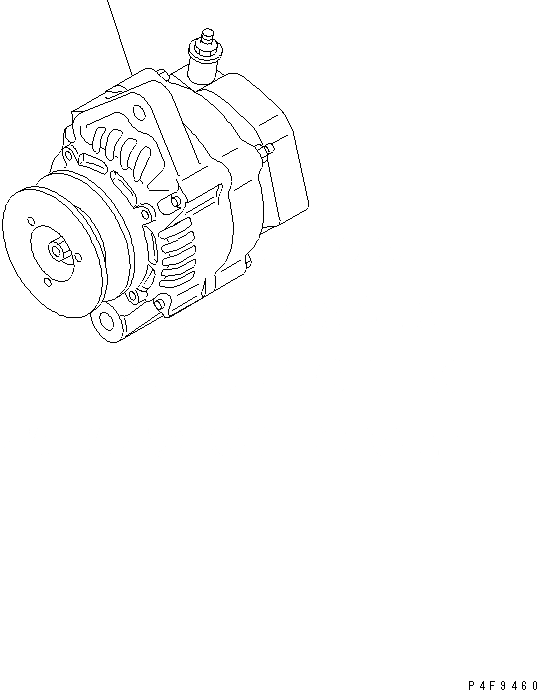 Схема запчастей Komatsu SAA4D95LE-5-CX - ГЕНЕРАТОР (A) ДВИГАТЕЛЬ