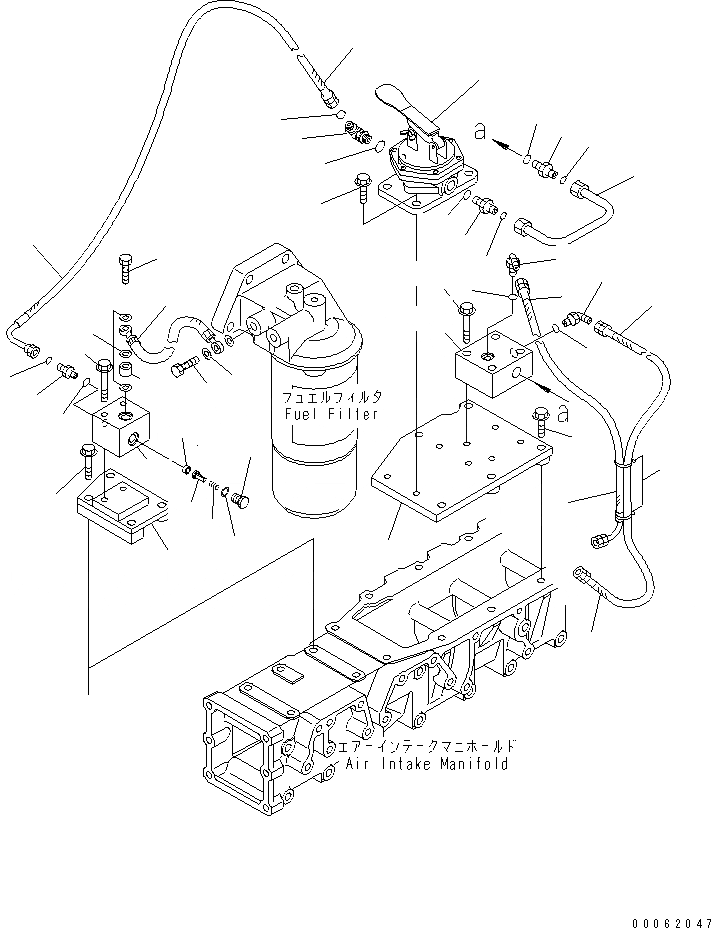 Схема запчастей Komatsu SAA6D140E-3J-8 - ТОПЛИВН. ФИЛЬТР. (РЕЗЬБА -/8) (ВЫСОК. ЕМК. ПРОКАЧИВ.) (/)(№8-) ДВИГАТЕЛЬ