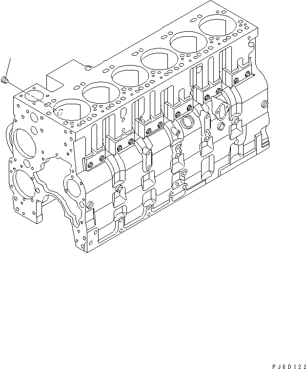 Схема запчастей Komatsu SAA6D114E-2AA - ПОДОГРЕВАТЕЛЬ ХЛАДАГЕНТА ЗАГЛУШКА ДВИГАТЕЛЬ