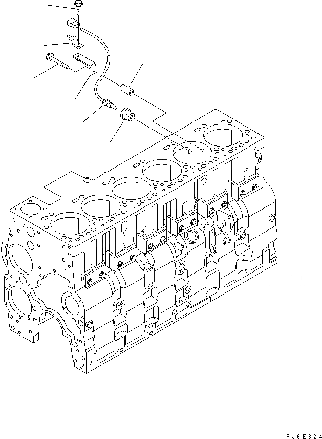 Схема запчастей Komatsu SAA6D114E-2AA - ДАТЧИК ТЕМПЕРАТУРЫ ВОДЫ(№8-) ДВИГАТЕЛЬ