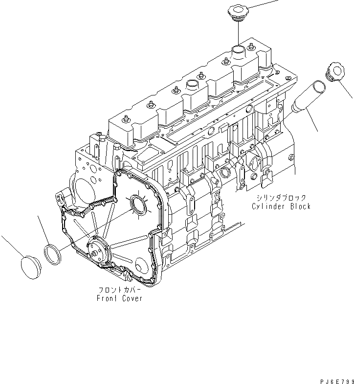 Схема запчастей Komatsu SAA6D114E-2AA - МАСЛОНАЛИВНОЙ ПАТРУБОК(№8-877) ДВИГАТЕЛЬ