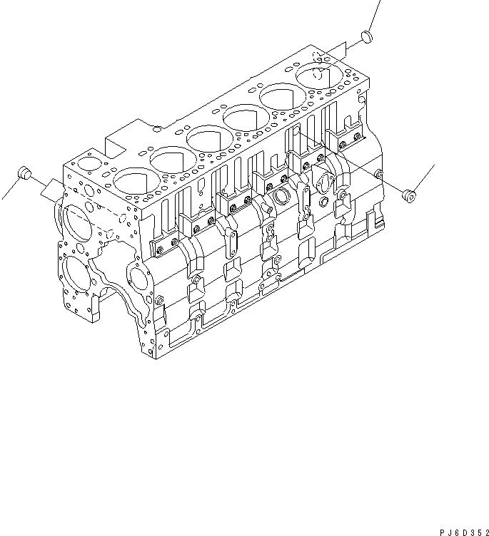 Схема запчастей Komatsu SAA6D114E-2AA - КАБИНА ОБОГРЕВАТЕЛЬ. ЗАГЛУШКА ДВИГАТЕЛЬ