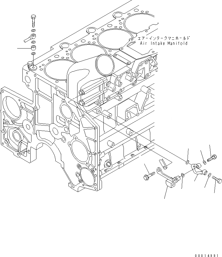 Схема запчастей Komatsu SAA6D140E-3C-8 - ВОДН. ЛИНИЯ ЗАГЛУШКА (БЕЗ АНТИКОРРОЗ. ЭЛЕМЕНТА)(№8-) ДВИГАТЕЛЬ