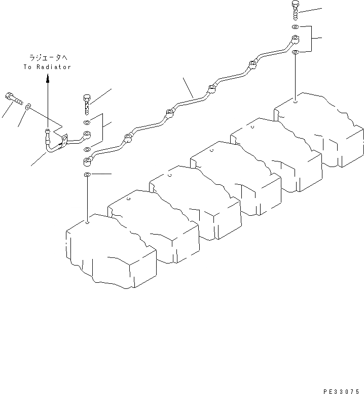 Схема запчастей Komatsu SAA6D140E-2A-8 - ВОЗДУШН. ВЕНТИЛЯЦИЯ(№-8) ДВИГАТЕЛЬ