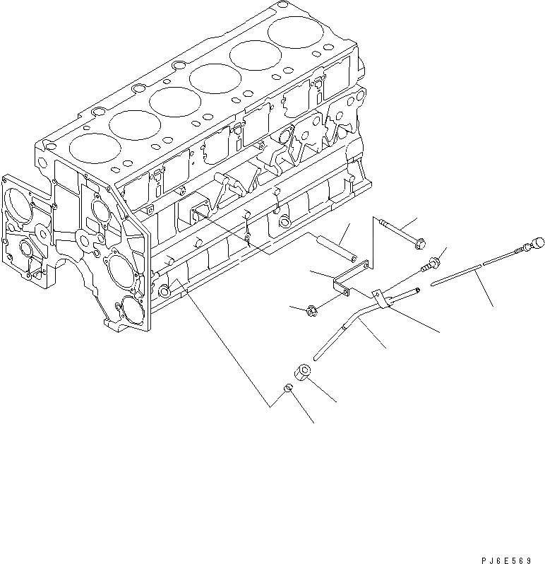 Схема запчастей Komatsu SAA6D140E-3D-8 - МАСЛ. ЩУП (ХОЛОДН. TERRAN СПЕЦ-Я.)(№97-) ДВИГАТЕЛЬ