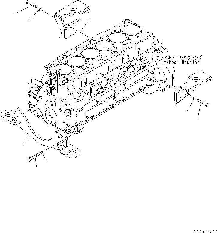 Схема запчастей Komatsu SAA6D140E-3J-1 - КРЕПЛЕНИЕ ДВИГАТЕЛЯ (МОРОЗОУСТОЙЧИВ. СПЕЦИФИКАЦИЯ) ДВИГАТЕЛЬ