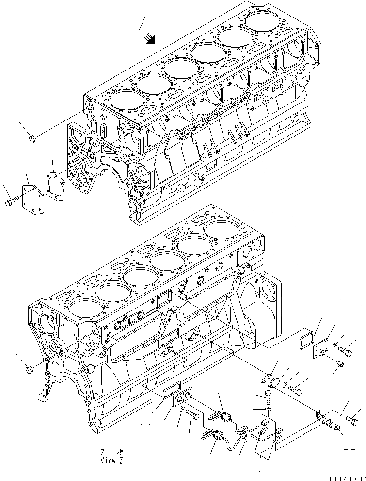 Схема запчастей Komatsu SAA6D170E-3B-8 - БЛОК ЦИЛИНДРОВ КРЕПЛЕНИЕ (ОБОГРЕВАТЕЛЬ. СПЕЦ-Я.) (МОРОЗОУСТОЙЧИВ. СПЕЦИФИКАЦИЯ.)(№7-) ДВИГАТЕЛЬ