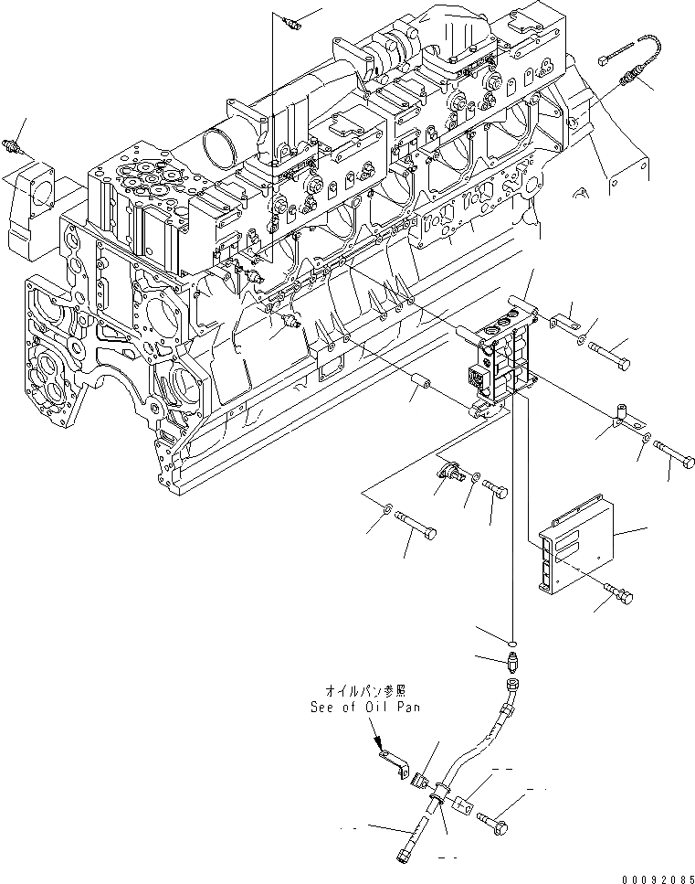 Схема запчастей Komatsu SAA6D170E-3B-8 - УПРАВЛ-Е ПОДАЧ. ТОПЛИВА КЛАПАН(№-) ДВИГАТЕЛЬ