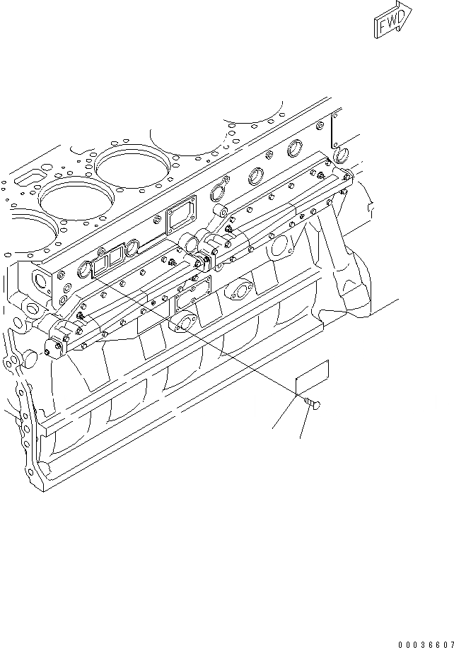 Схема запчастей Komatsu SAA6D170E-3B-8 - ТАБЛИЧКИ ПЛАСТИНА (SI БЛОК ПЛАСТИНА) ДВИГАТЕЛЬ