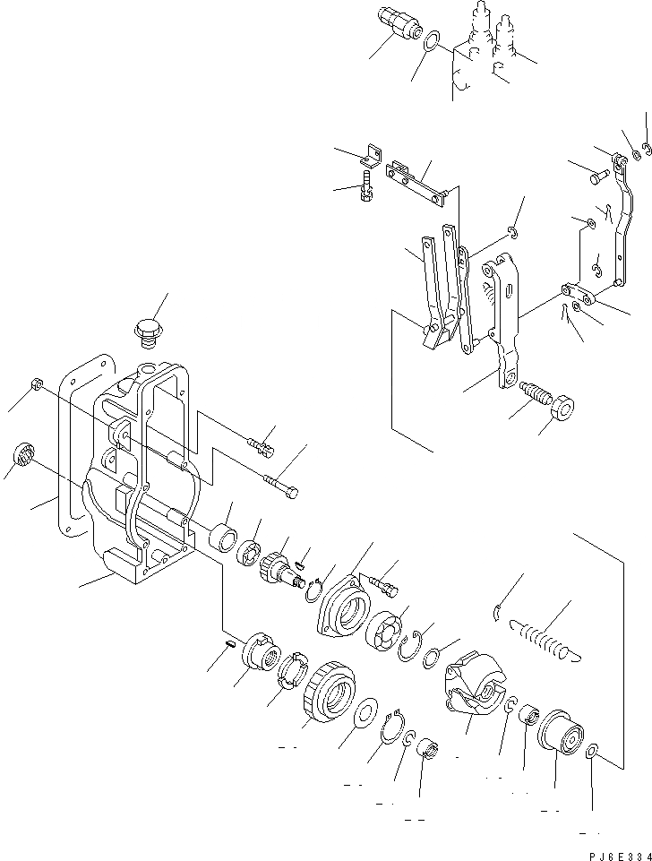 Схема запчастей Komatsu SAA6D140E-2E-8 - ТОПЛ. НАСОС (РЕГУЛЯТОР) (/) (ВНУТР. ЧАСТИ)(№77-) ДВИГАТЕЛЬ