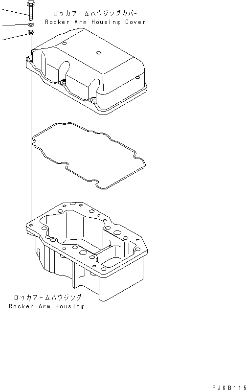 Схема запчастей Komatsu SAA6D170E-3F-8 - КРЫШКА ГОЛОВКИ КОМПОНЕНТЫ ДВИГАТЕЛЬ