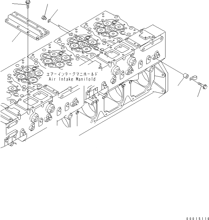 Схема запчастей Komatsu SAA6D170E-3F-8 - ВОДН. ЛИНИЯ ЗАГЛУШКА (БЕЗ АНТИКОРРОЗ. ЭЛЕМЕНТА)(№9-) ДВИГАТЕЛЬ