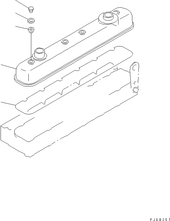 Схема запчастей Komatsu SAA6D108E-2A-8 - ГОЛОВКА ЦИЛИНДРОВ COVER(№9-) ДВИГАТЕЛЬ