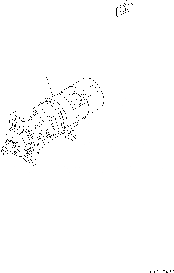 Схема запчастей Komatsu SAA6D102E-2F-8 - СТАРТЕР (.KW) ДВИГАТЕЛЬ