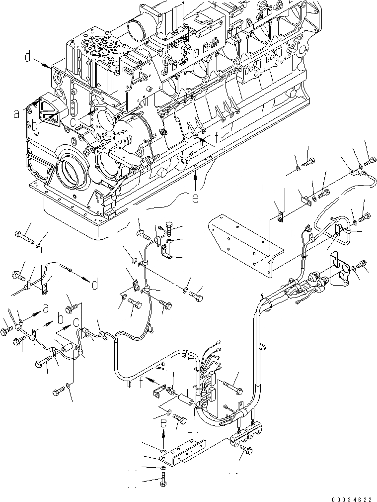 Схема запчастей Komatsu SAA6D170E-3D-8 - ЭЛЕКТРОПРОВОДКА (/) (ПЕРЕКЛЮЧАТЕЛЬ И ДАТЧИК) (СПЕЦ-Я ДЛЯ ОЧ. ПЛОХ. ТОПЛИВА)(№7-) ДВИГАТЕЛЬ