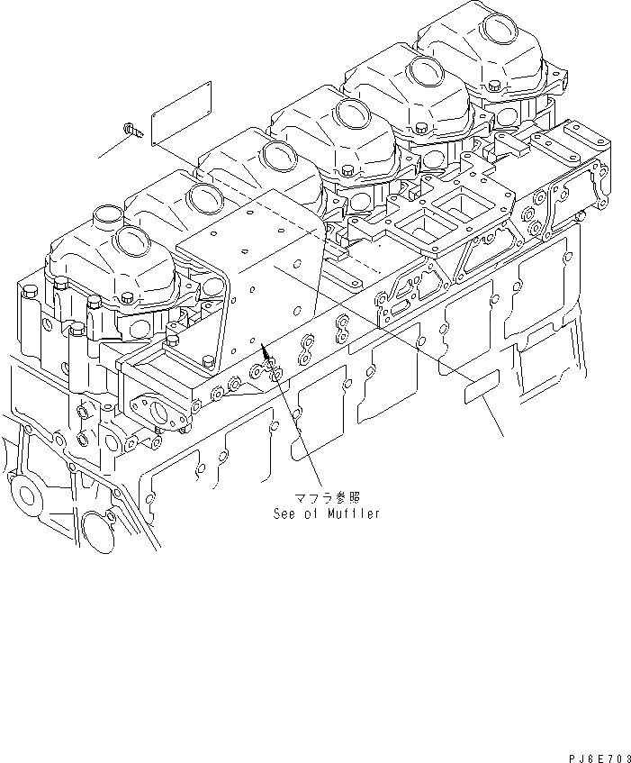 Схема запчастей Komatsu SAA6D125E-3H-8M - ТАБЛИЧКИ (ЯПОН.-АНГЛ.) (ОГРАНИЧЕНИЯ ПО ВЫБРОСУ ЕВРОП.)(№-) ДВИГАТЕЛЬ