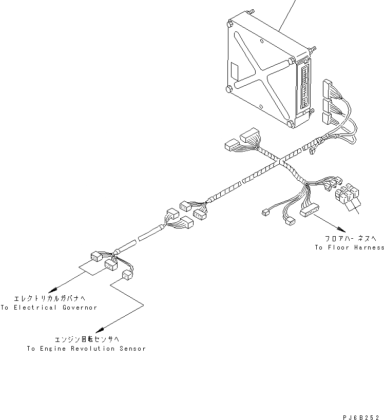 Схема запчастей Komatsu SAA6D108E-2B-N8 - ДВИГАТЕЛЬ ЭЛЕКТРОПРОВОДКА ЧАСТИ (ДЛЯ ЭЛЕКТРИЧ. РЕГУЛЯТОРА)(№-) ДВИГАТЕЛЬ