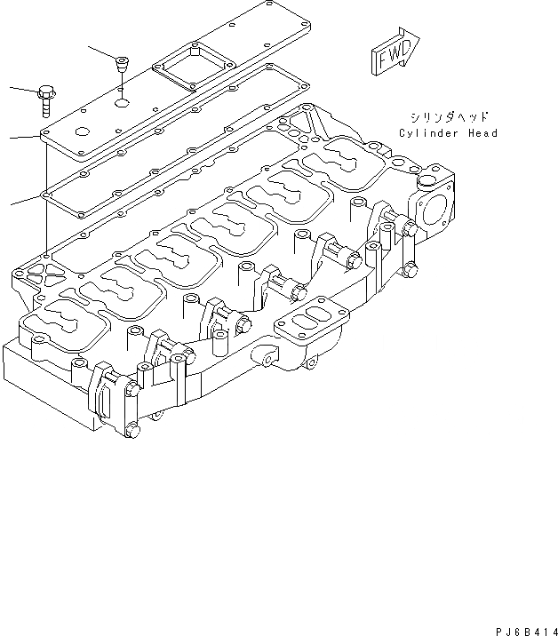 Схема запчастей Komatsu SAA6D102E-2E-8 - ВПУСК ВОЗДУХА COVER ДВИГАТЕЛЬ