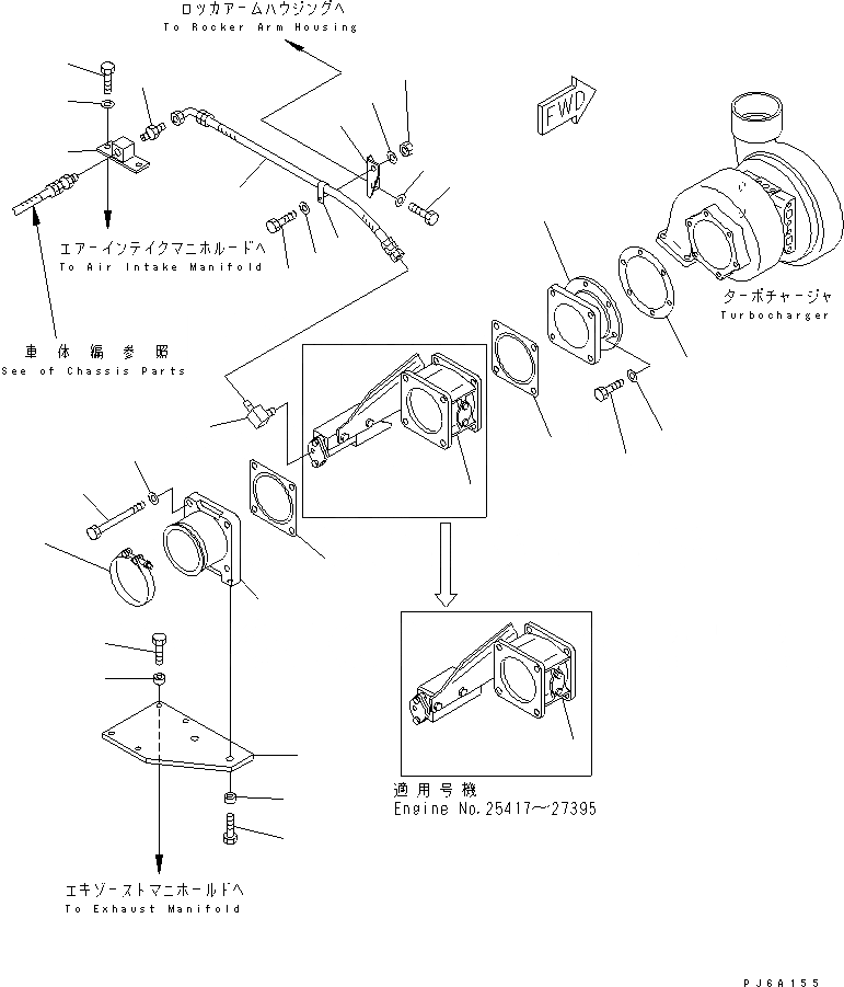 Схема запчастей Komatsu SAA6D140E-2A-8 - ГОРНЫЙ ТОРМОЗ(№-79) ДВИГАТЕЛЬ