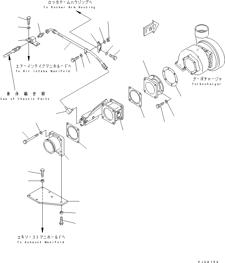 Схема запчастей Komatsu SAA6D140E-2A-8 - ГОРНЫЙ ТОРМОЗ(№79-) ДВИГАТЕЛЬ