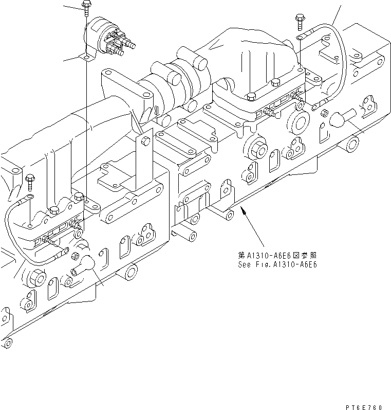 Схема запчастей Komatsu SAA6D170E-3E-8 - ВЫКЛЮЧАТЕЛЬ ПОДОГРЕВАТЕЛЯ(№-) ДВИГАТЕЛЬ