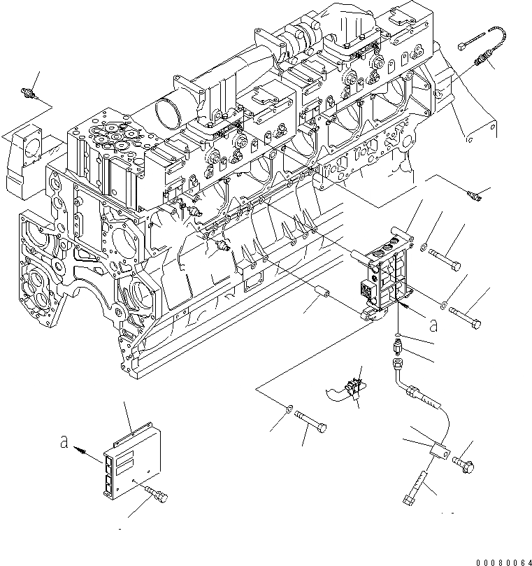 Схема запчастей Komatsu SAA6D170E-3E-8 - УПРАВЛ-Е ПОДАЧ. ТОПЛИВА КЛАПАН (ДЛЯ HPI)(№87-) ДВИГАТЕЛЬ