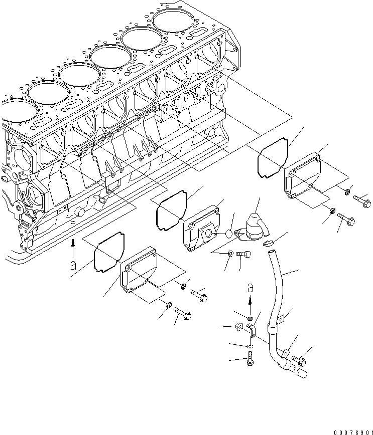 Схема запчастей Komatsu SAA6D170E-3C-8 - КРЫШКА ТОЛКАТЕЛЕЙ КЛАПАНА И САПУН (СПЕЦ-Я ДЛЯ ОЧ. ПЛОХ. ТОПЛИВА)(№7-) ДВИГАТЕЛЬ