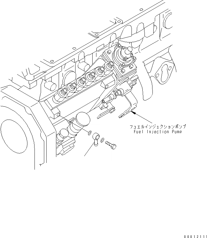 Схема запчастей Komatsu SAA6D102E-2C-8 - ТОПЛИВН. СОЕД-Е ДВИГАТЕЛЬ