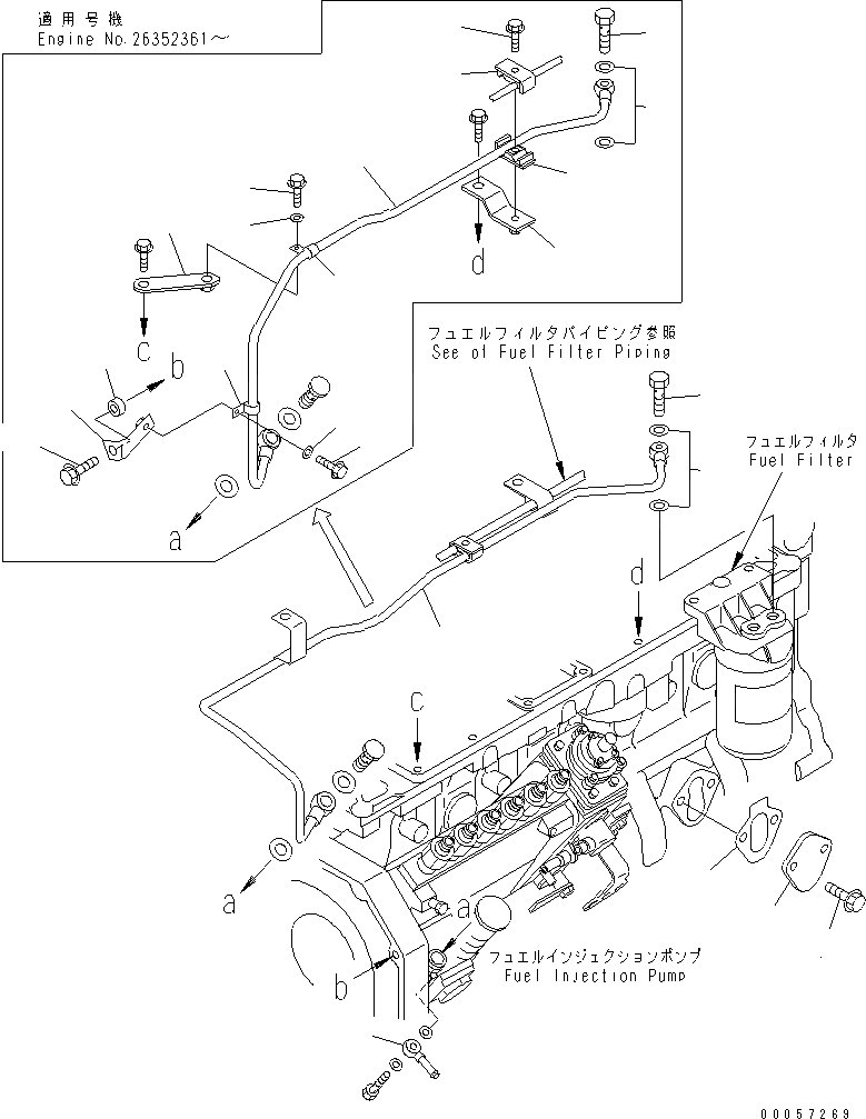 Схема запчастей Komatsu SAA6D102E-2AA-8 - ЗАГЛУШКА БЛОКА ЦИЛИНДРОВ И ТРУБЫ(№-) ДВИГАТЕЛЬ