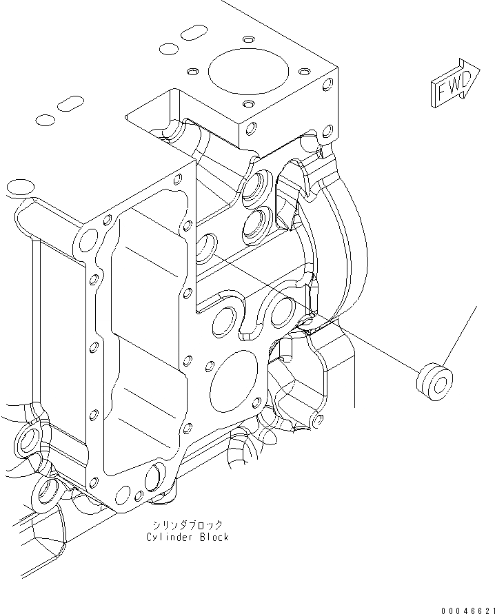 Схема запчастей Komatsu SAA6D114E-2AA-VH - ПОДОГРЕВАТЕЛЬ ХЛАДАГЕНТА ЗАГЛУШКА(№89-) ДВИГАТЕЛЬ