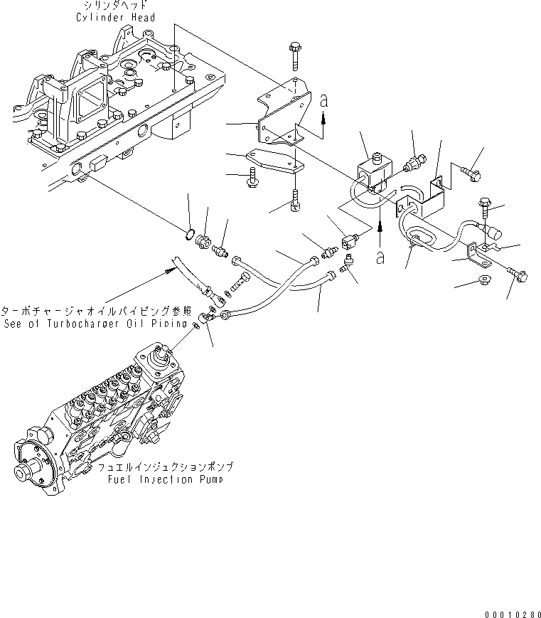 Схема запчастей Komatsu SAA6D114E-2AA-VH - ТРУБКА (ФОРСИР.)(№89-) ДВИГАТЕЛЬ