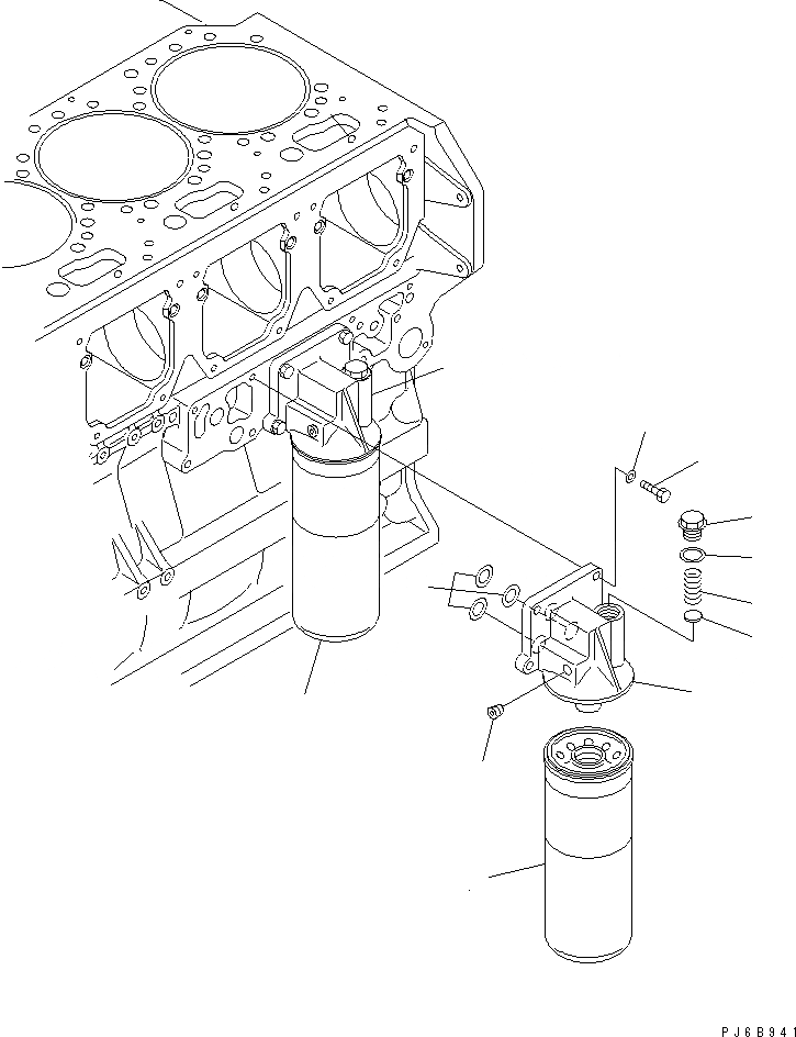 Схема запчастей Komatsu SAA6D170E-3D-8 - МАСЛ. ФИЛЬТР ДВИГАТЕЛЬ