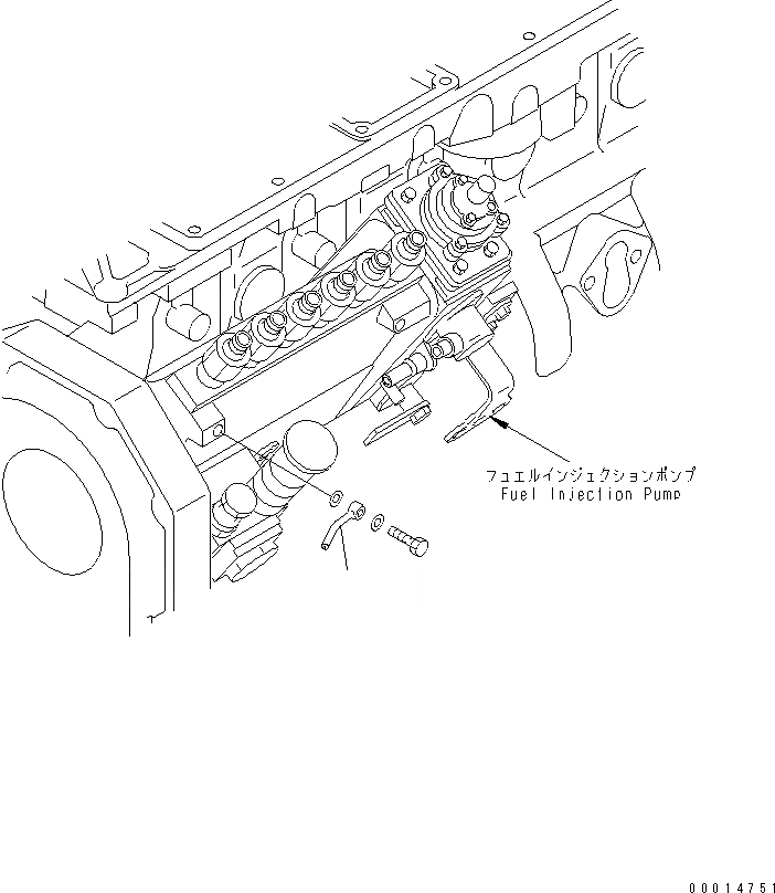 Схема запчастей Komatsu SAA6D102E-2BB-8 - ТОПЛИВН. СОЕД-Е(№-) ДВИГАТЕЛЬ