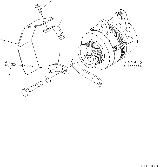 Схема запчастей Komatsu SAA6D102E-2BB-8 - ГЕНЕРАТОР КРЫШКА(ДЛЯ A¤ A ГЕНЕРАТОР) (ЗАПЫЛЕНН СПЕЦ-Я.)(№7-) ДВИГАТЕЛЬ