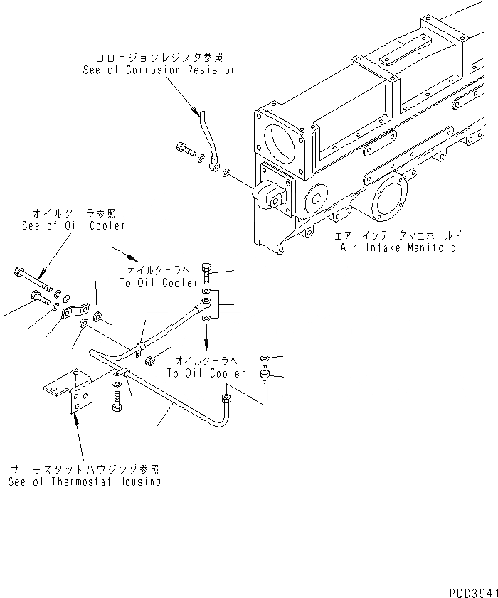 Схема запчастей Komatsu SAA6D170E-2A - АНТИКОРРОЗ. ЭЛЕМЕНТ (/) ДВИГАТЕЛЬ