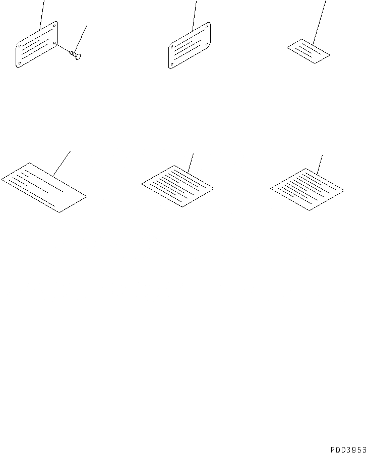 Схема запчастей Komatsu SAA6D170E-2D - ТАБЛИЧКИ (АНГЛ.)(№8-7) ДВИГАТЕЛЬ